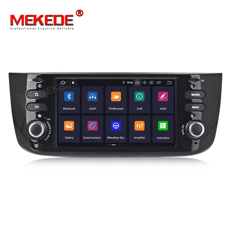 Excellent MEKEDE IPS DSP Car Radio 6.2 inch Android 9.0 4+64G video out Car DVD Player For Fiat/Linea/Punto 2012-2015 2