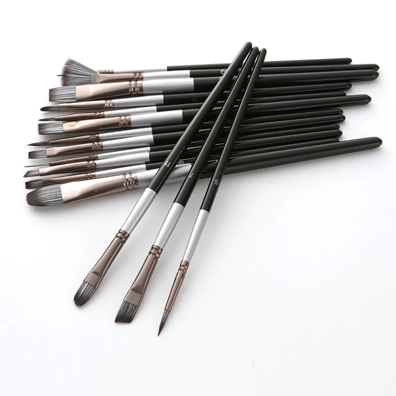 473183 Набор нейлоновых волосяных художника Краски кисти палитра Ножи губка Набор отверток с хранения Чехол акварели Акриловая картина маслом Краски ing товары для рукоделия - Цвет: 473183