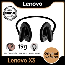 Lenovo X3 Bone Conduction Headphone Headset Turbo-level Sound Effect Bluetooth headphone Screen Wireless Bluetooth Stereo Heads