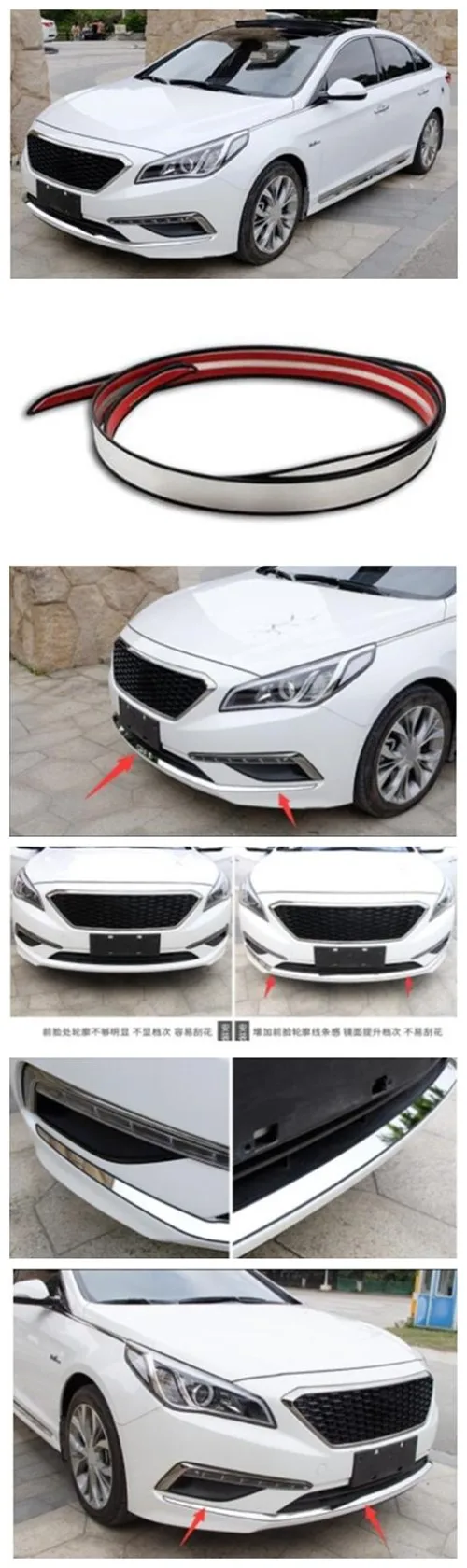 Предназначенный для hyundai Sonata nine передний бампер под декоративную ленту модификации, предназначенную для переднего бампера