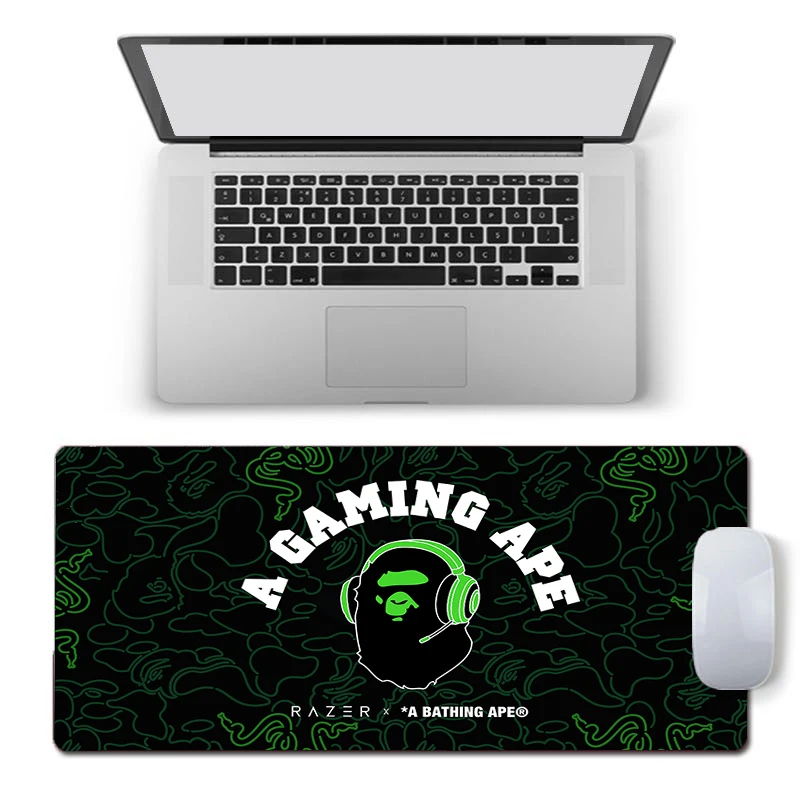 BAPE Mouse Pad notbook gamer Large Keyboard NonSlip Rubber Computer Carpet Desk Mat PC Gamer escritorio 90x40 MousePad