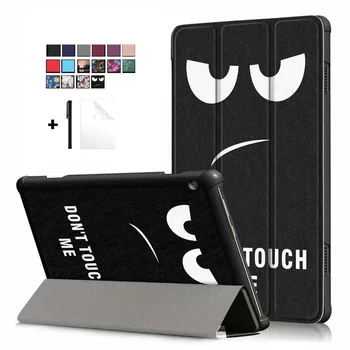 

Stand Shell For Lenovo Tab M10 TB-X505F TB-X605F/TB-X605 10.1" Stand PU Leather Smart Cover Case Protector Cover Film+Stylus