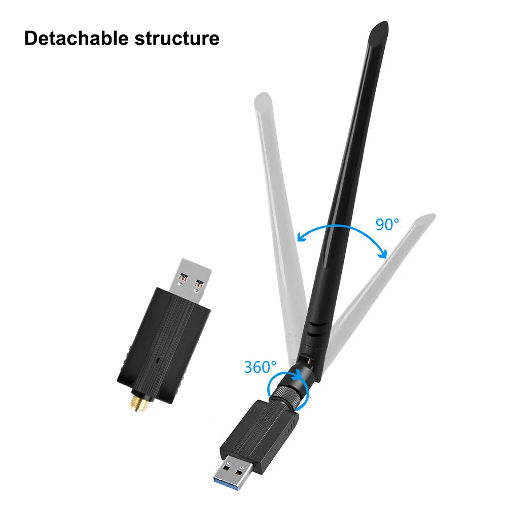 1200 Mpbs 5 ГГц USB wifi адаптер переменного тока для ТВ ПК wifi антенна 5db RTL8812BU USB3.0 ethernet адаптер WLAN wifi электронное устройство защиты usb WI-FI