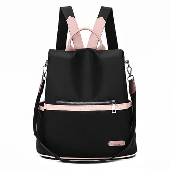 

Backpacks for Women 2019 New Fashion Oxford Cloth Backpack Korean Style Solid Simple Schoolbag Portable Travel Backpacks