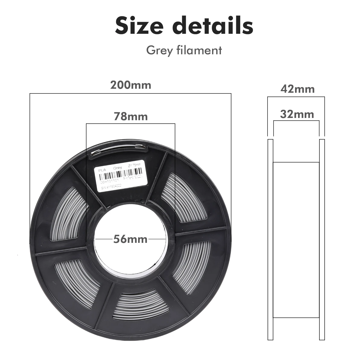PLA 필라멘트 10KG 3D 프린터 필라멘트 PETG, 롤 당 1KG, 1.75mm ± 0.02mm, 100% 필라멘트 라인 업, 깔끔한 FDM 인쇄 재료