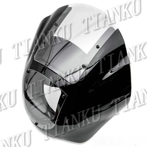 Черный четверть обтекателя прозрачного лобового стекла для Sportster XL883 XL 1200 1988-UP
