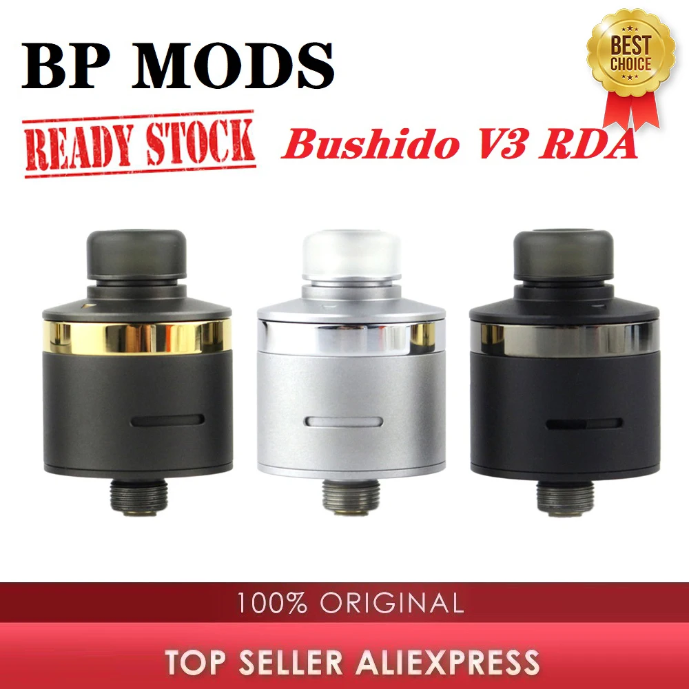 Атомайзер Heavengifts BP MODS Bushido V3 RDA атомайзер с одной катушкой диаметром 22 мм