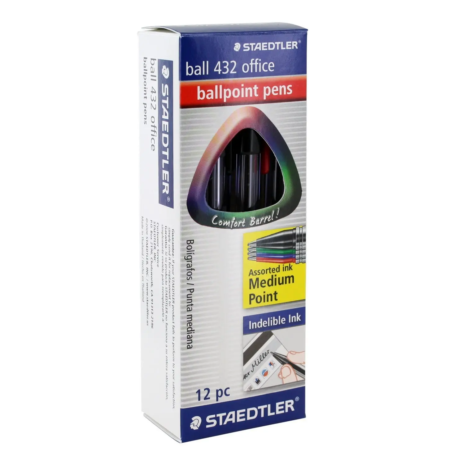 

German Staedtler 432M & Amp; F Ballpoint Pen | Ballpoint Pen Red And Blue Black Smooth