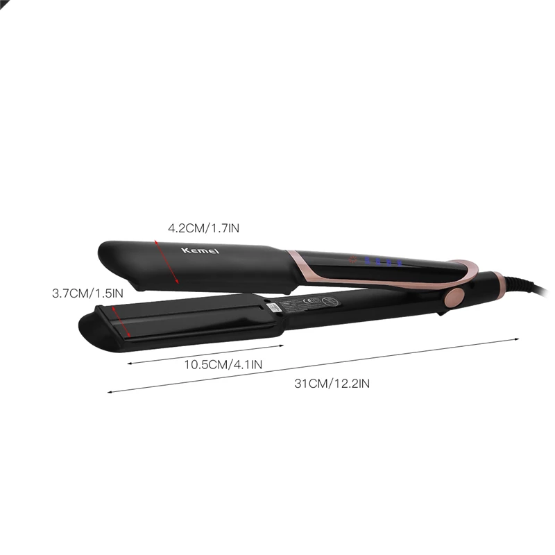 Инфракрасный выпрямляющий утюжок выпрямитель для волос керамический бигуди с регулируемой температурой плоский утюжок с отрицательными ионами Плойка для завивки