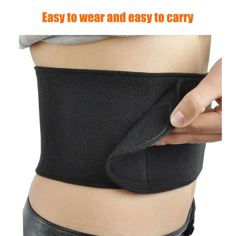 

Hot Unisex Keep Warm Fitness Toning Portable Soft Practical Elastic Durable Waistbands Self-heating Belt