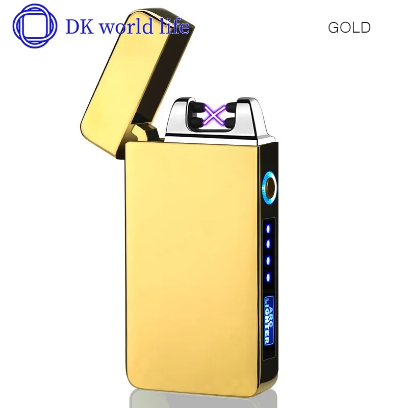 Плазменная usb-зажигалка с сенсорным переключателем, зажигалка для сигарет для курения, Электронная зажигалка с гравировкой, супертонкие зажигалки
