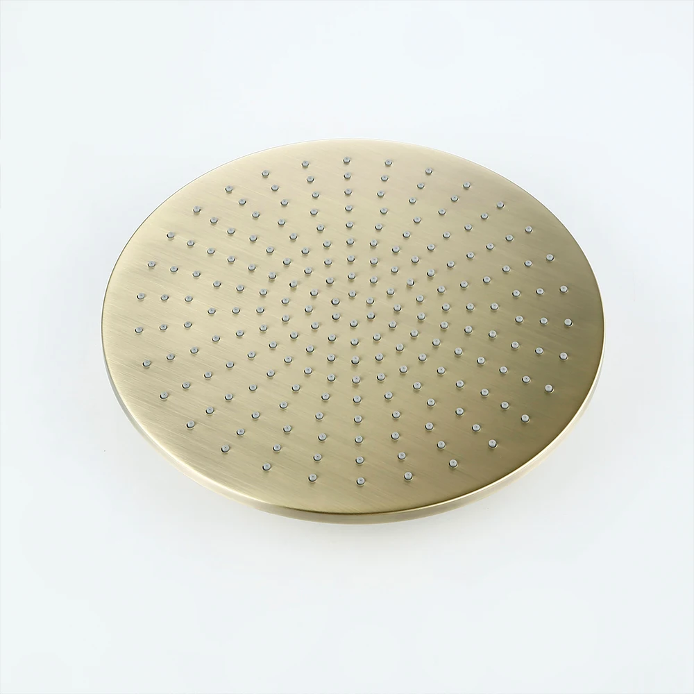 Wall Rian Shower Head Only Brass Balck Chrome Brushed Rose Gold Shower Bathroom Without Arm