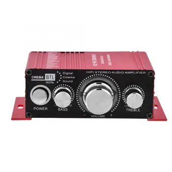 

Car Preamplifier Mini 12V 20W + 20W 2 Channel HiFi Stereo Bass Audio Power Amplifier Digital Amp for Home / Car Audio / MP3