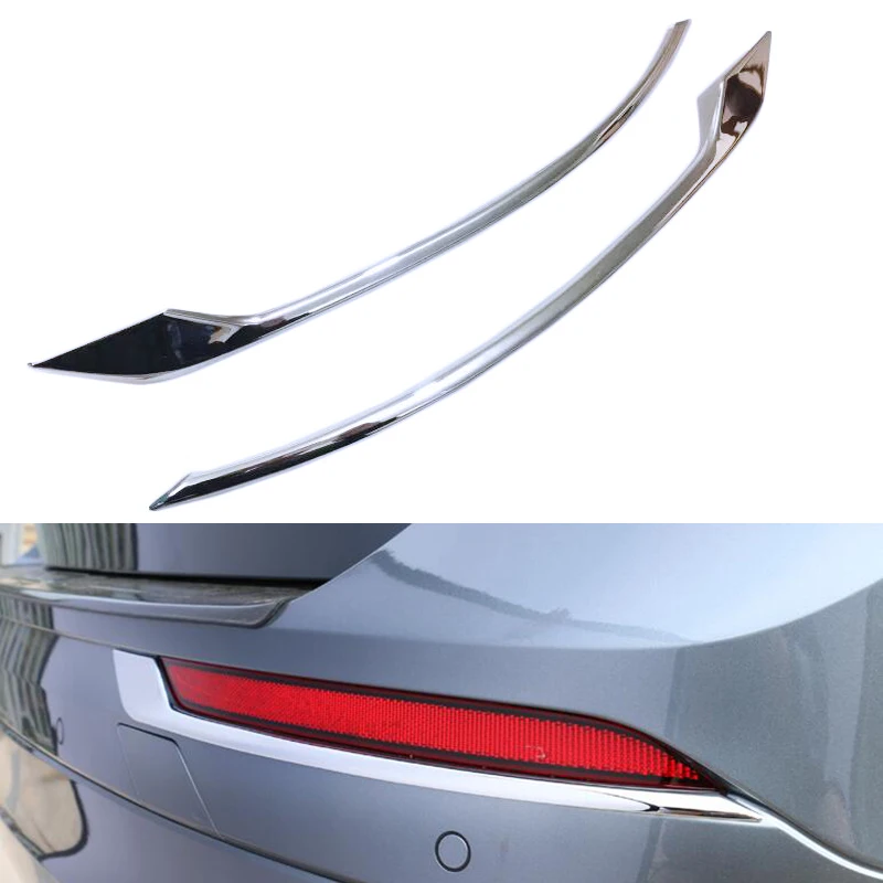 2PCS ABS Chrome Rear Fog Light Lamp Eyelid Cover Trim Decorative Fit For Volvo XC60 2018 Car Exterior Accessories Styling New | Автомобили