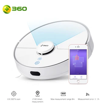 

360 S5 Vacuum Cleaning Robot Home 2000PA Large Suction Quiet Sweeping Dust Sterilize Automatic Recharge Intelligent Vacuum Robot