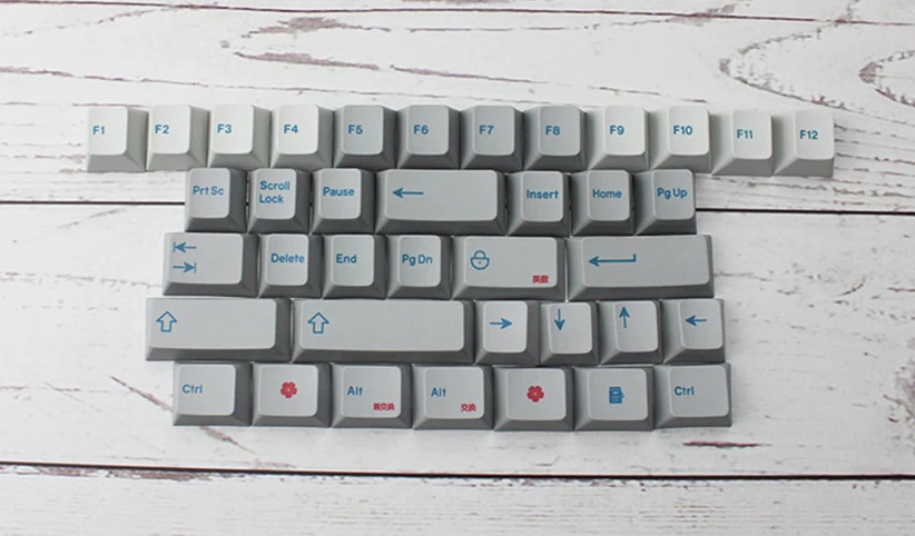 Hiragana Alpha Keycaps Вишневый профиль PBT краситель сублимированные японские буквы 139 ключи для переключатели Cherry MX механические клавиатуры