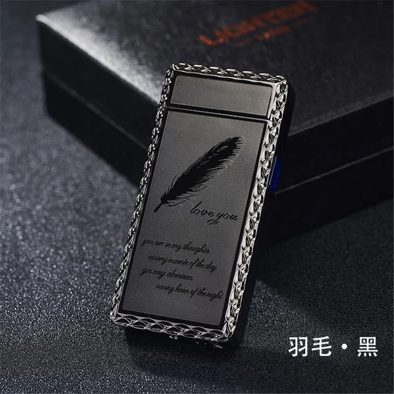 Новейшая электронная Usb зарядка двойная дуговая Зажигалка плазменный электронный импульсный Зажигалка китайский Дракон Форма зажигалка гаджеты для меня