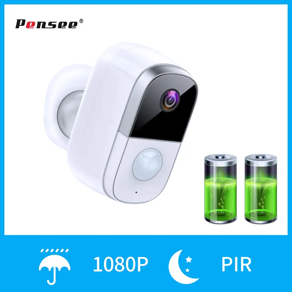 

Wifi IP Camera 1080P Rechargeable Battery Network Camera Low Power Security Camera CCTV System 2.0MP Surveillance Camera