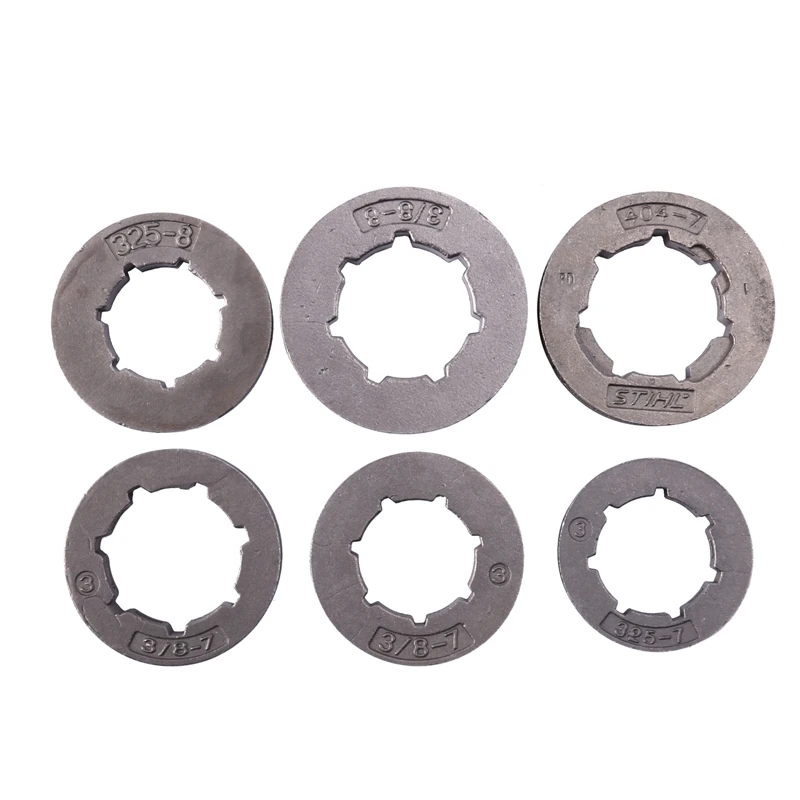 6Pcs .325 .404 3/8Inch Pitch Standard/Mini 7T/8T Chain Drive Sprocket Rim Kit for Husqvarna Jonsered Partner Chainsaw | Инструменты