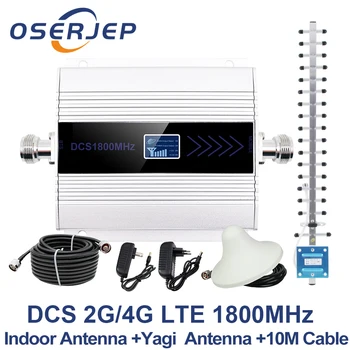 

LCD Display GSM Repeater 1800Mhz 4G Cellular Signal Booster Cell Signal Amplifier booster DCS 1800 Mobile Phone Signal amplifier
