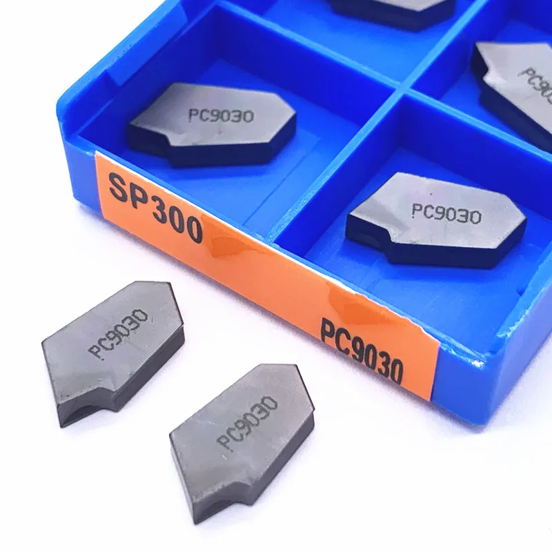 SP300 NC3020/NC3030/PC9030  Slotted Carbide Inserts Parting and grooving metal Tool Lathe Tool grooving turning tool end mills for sale