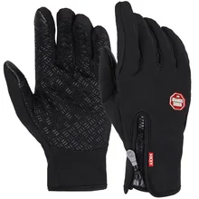 Перчатки унисекс с сенсорным экраном, зимние теплые перчатки для велоспорта, велосипеда, лыжного спорта, кемпинга, мотоцикла, спортивные перчатки с полным пальцем