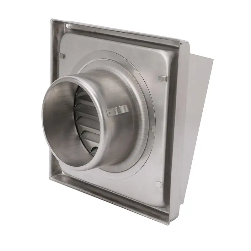1 Pc Silver Wall Air Vent Grille Diffuser Ducting Ventilation Cover Extractor Outlet Louvres 50PB