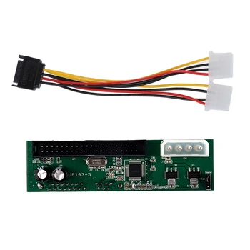 

SATA 15 Pin Male to Female 4 Pin IDE Adapter Power Cable Cord with PATA IDE to SATA Converter Adapter