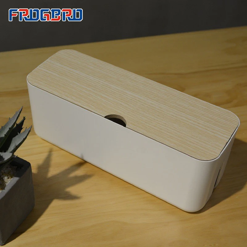 

Cable Management Box Charging Data Cable Power Socket Finishing Cable Box Power Strip Surge Storage Box for Home Office