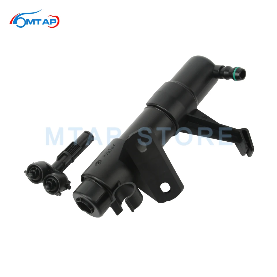 Headlamp Light Cleaning Spray+Actuator For Volkswagen For Touareg 2007 2008 2009 2010 Head light Nozzle+Pump