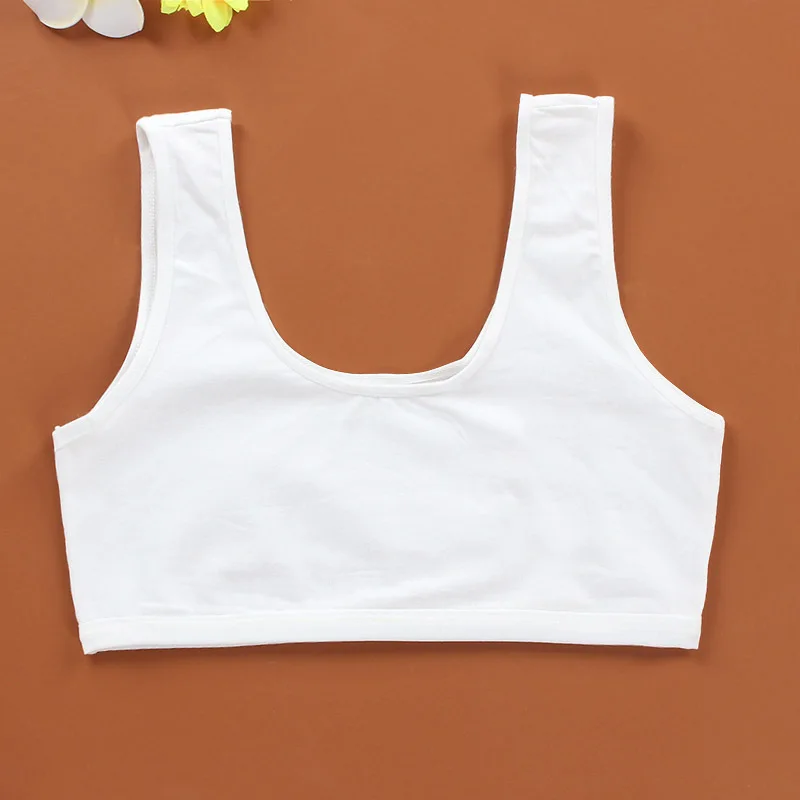Girls Cotton Bra Tops Soft Teenage Training Bra Puberty Girls Sports Bra Kids Breathable Underwear Adolescente Meisjes Bh
