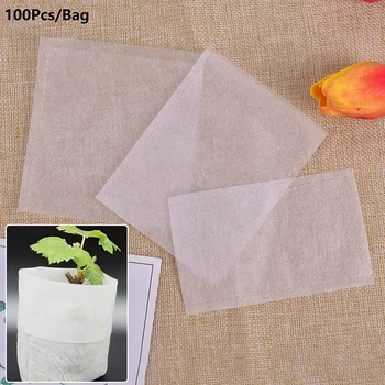 

100pcs Non-woven Fabric Pots Raising Eco-Friendly Planting Bags Garden Nursery Bags Biodegradable Plant Grow Seedling