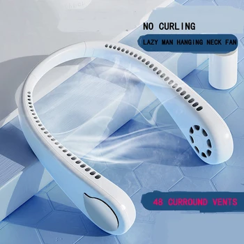 

Mini Fan USB Portable Neck Fan With Rechargeable Battery Ultra quiet wind Wearable Fan handheld Air Cooler Conditioner for Room