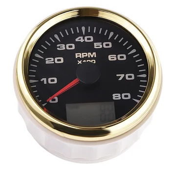 

85mm Car Boat Tachometer 8000 RPM Marine Tacho Meter LCD Hourmeter Tachometer 7 Color Backlight for Audi A4 BMW E46 Toyota
