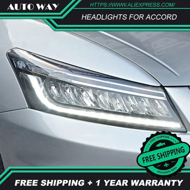 Чехол для автомобильных фар Honda Accord G8 2008 2013 фары полноразмерные светодиодные