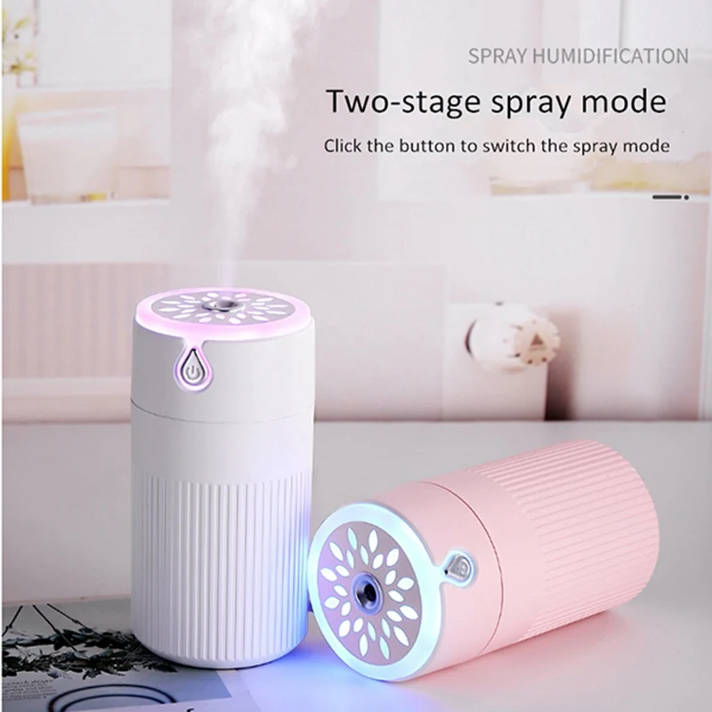 

USB Air Humidifier for Car 420ML Ultrasonic Essential Aromatherapy Oil Diffuser with Colorful Lamp Mist