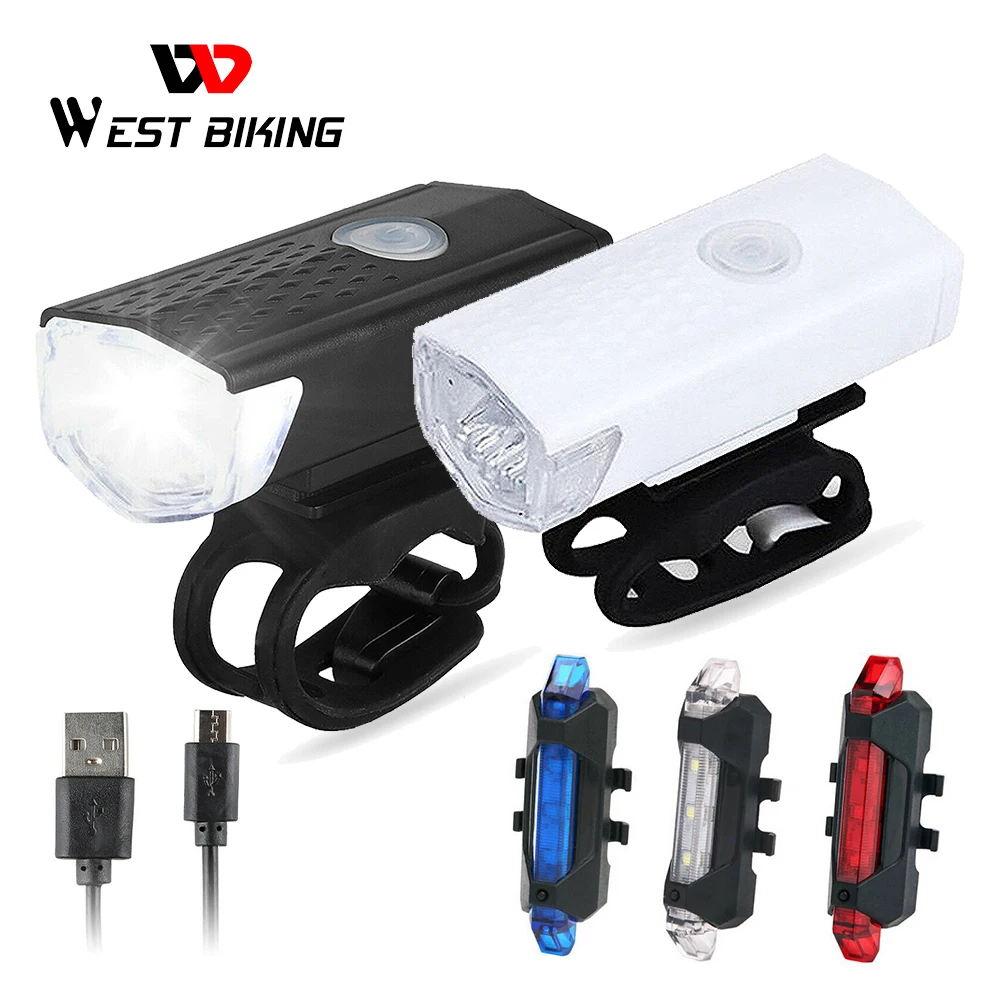 USB Перезаряжаемые велосипед светильник светодиодный велосипедный флэш для