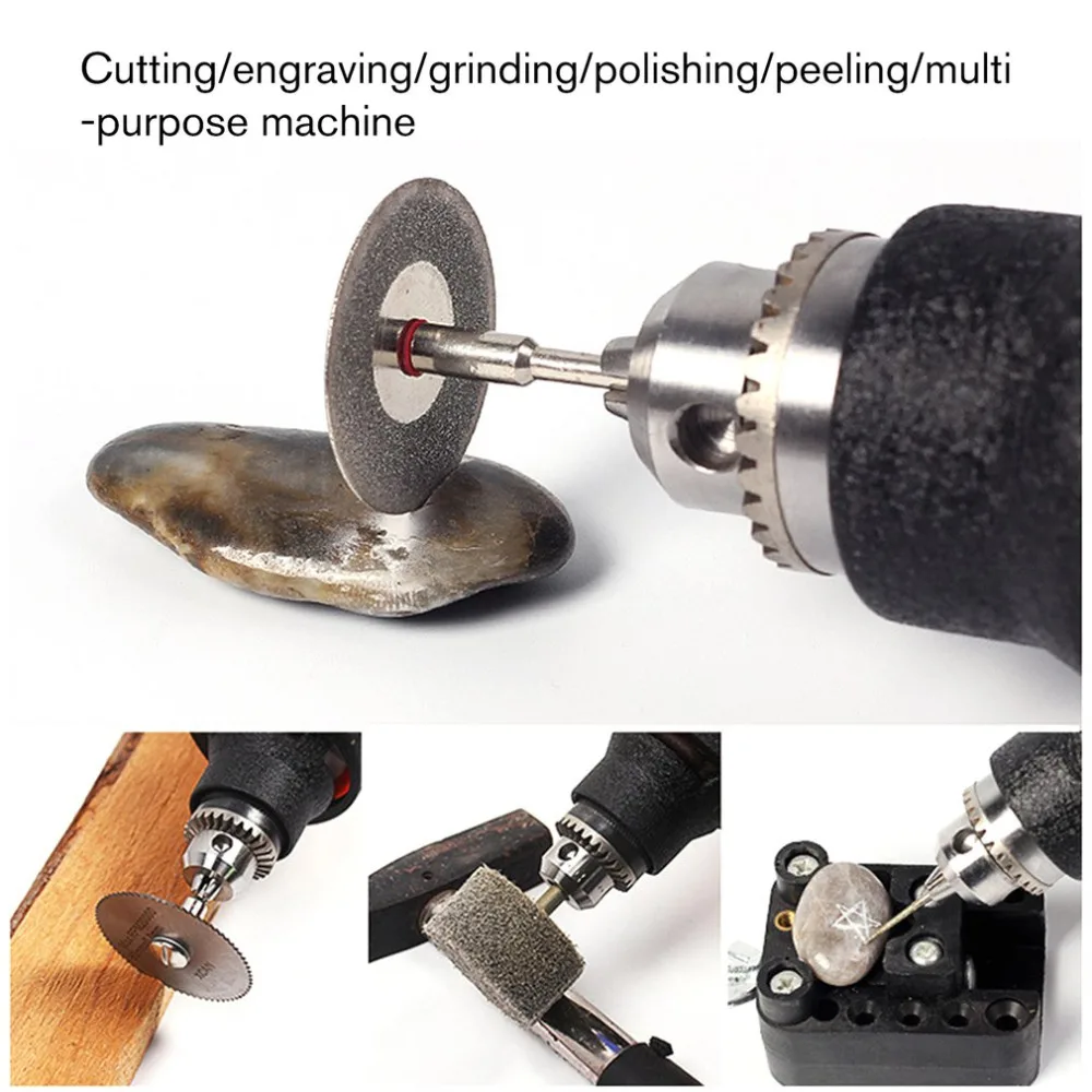 Вращающийся инструмент с переменной скоростью, электрические инструменты, 400 Вт, мини-дрель, 6 позиций для вращающихся инструментов Dremel, мини-шлифовальный станок
