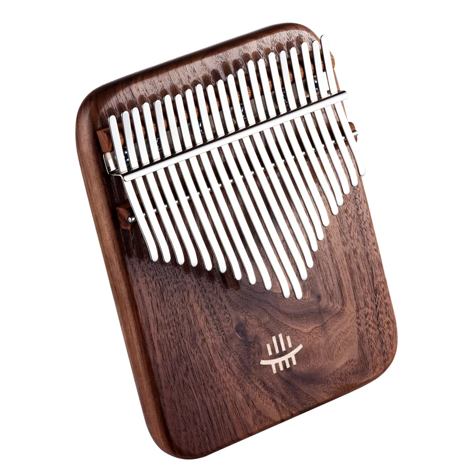 US $45.45 Hluru Kalimba 1721 Key Black Walnut Curly Figure Keyboard Thumb Piano Chamfer Calimba Musical Instruments Kalimbas