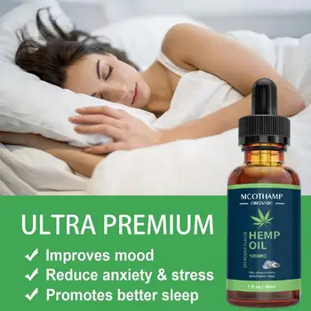 

New Arrival 30Ml Natural Pure Hemp Seeds Essential Oil Droplet Effective for Body Pain and Anti-Anxiety Sleep Better