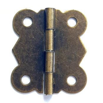 

1500pcs 26*30mm 180 Degrees Antique Bronze Butterfly Flat Hinge Wooden Gift Box Packaging Small Parts For Case Cabeinet Door Fix