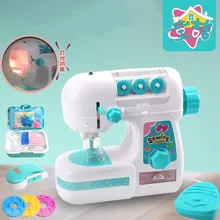 Machine à coudre de Simulation pour enfants, Mini meubles, jouet d'apprentissage éducatif, Design de vêtements, cadeaux créatifs pour filles