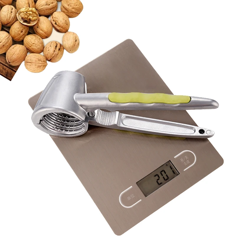 Wonderlife Aluminum Nutcracker with Four Nips Clamps Kitchen Tool Multi-Functional Nut Cracker Sheller Walnut Cracker