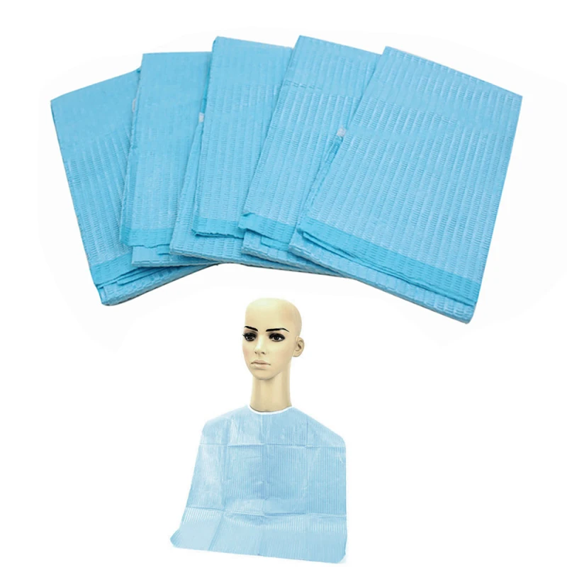 

30Pcs Dentist Oral Hygiene Medical Paper Dental Disposable Patient Bibs Cleaning For Dentists Cosmetology Medical Paper Scarf