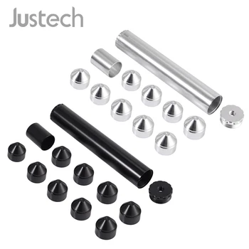 

Justech 13PC 1/2"-28 1-3/4X10" Aluminum Fuel Trap Solvent Filter For NAPA 4003 WIX 24003 Aluminum Fuel Filter Kit Silver Black