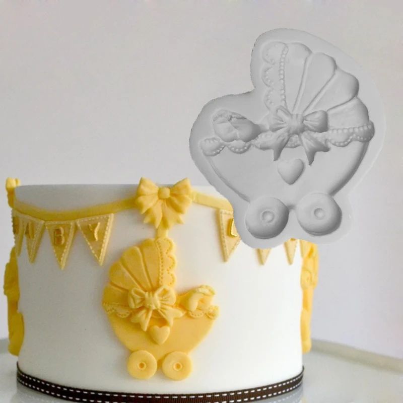 

Pram Sugar Buttons Silicone Mold Fondant Cake Decorating Tool Gumpaste Sugarcraft Chocolate Forms Bakeware Fimo