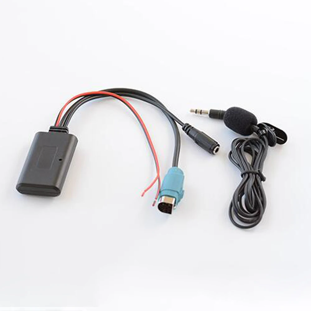 Biurlink 150 см Автомобильный Bluetooth AUX адаптер, беспроводной аудио микрофон, мобильный телефон, вызов, громкая связь для KCE-236B CDE9885 9887