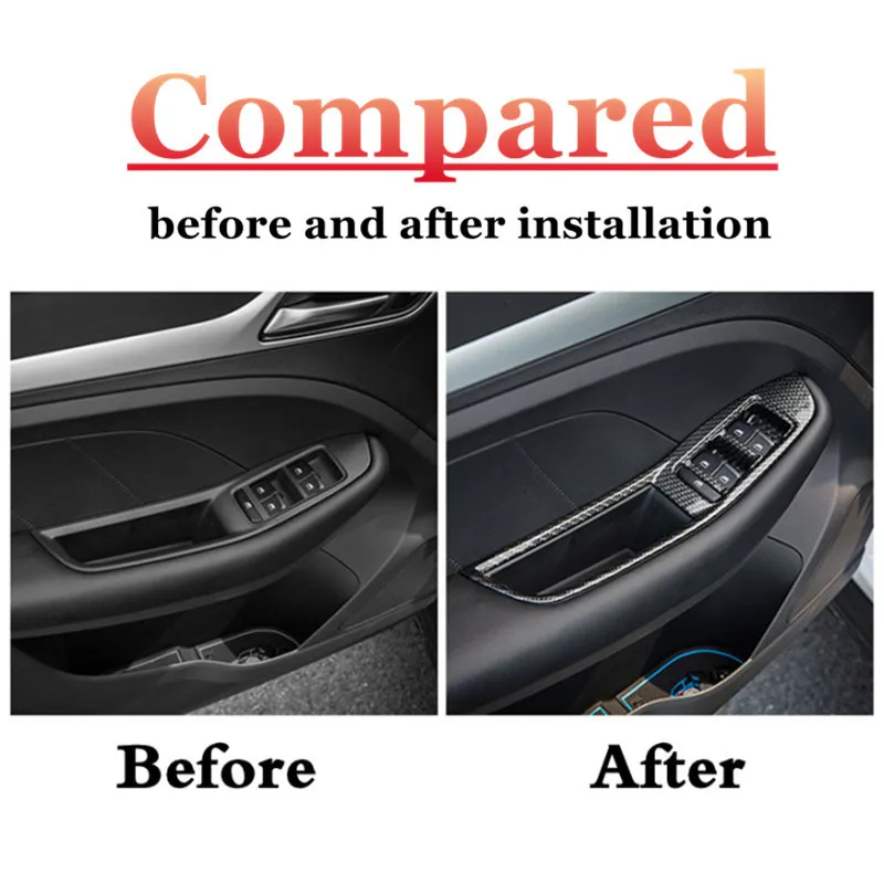 4 Pezzi Cornice Pulsante Alzacristallo In Acciaio Inox Per MG ZS 2017-2021 - Decorazione Interno Auto, Facile Installazione - 2