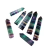 Natural Fluorite Crystal Colorful Striped Fluorite 4-7CM Quartz Crystal Stone Point Healing Hexagonal Wand Treatment Stone ► Photo 3/6