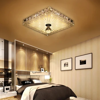 Modern LED Ceiling lights Aisle Veranda Lighting Down Crystal Mordern Surface Mounted LED Ceiling Lights for Living Room modern corridor mirror crystal ceiling lamp aisle veranda lighting down surface mounted led ceiling lights lampara de techo